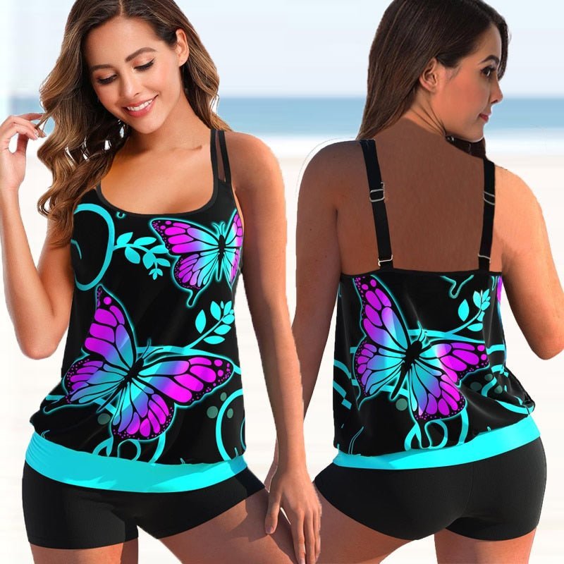 Cromos | Tankini grande taille Marielle pour plage et piscine – maillot de bain confortable et élégant femme