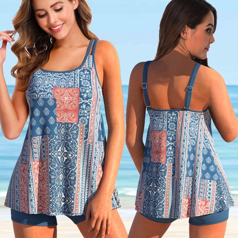 Cromos | Tankini grande taille Marielle pour plage et piscine – maillot de bain confortable et élégant femme