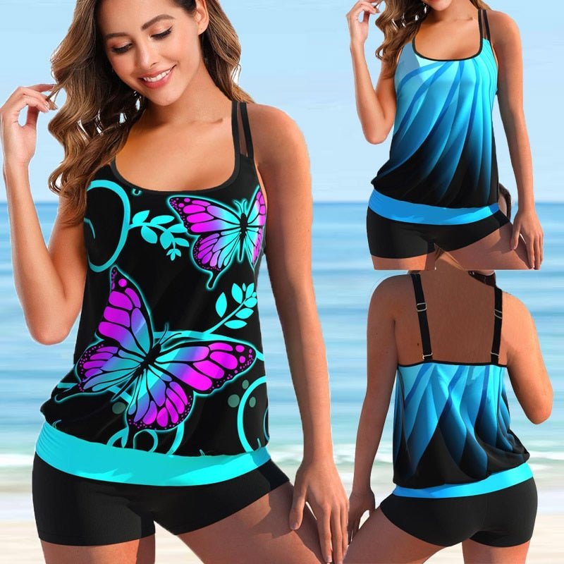Cromos | Tankini grande taille Marielle pour plage et piscine – maillot de bain confortable et élégant femme